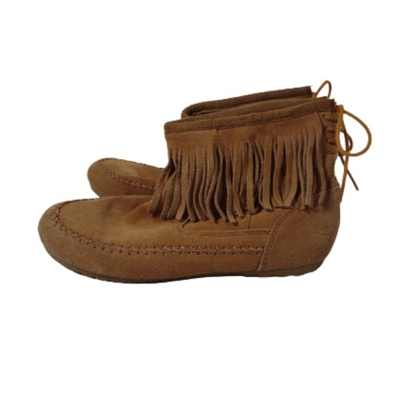 Makalu California Shoes - Makalu Canyon Moccasin Boots Women's size 6M Suede Brown